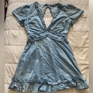 Blue mini dress, size small, perfect for concerts or parties